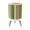 Color 2, variant on Small Trash Can with Lid Retro 70s sunset abstract rainbow stripe wave groovy 1.8 Gallon Dog Proof Trash Can Round Garbage Can Waste Bin Wastebasket for Bathroom Bedroom Living Room