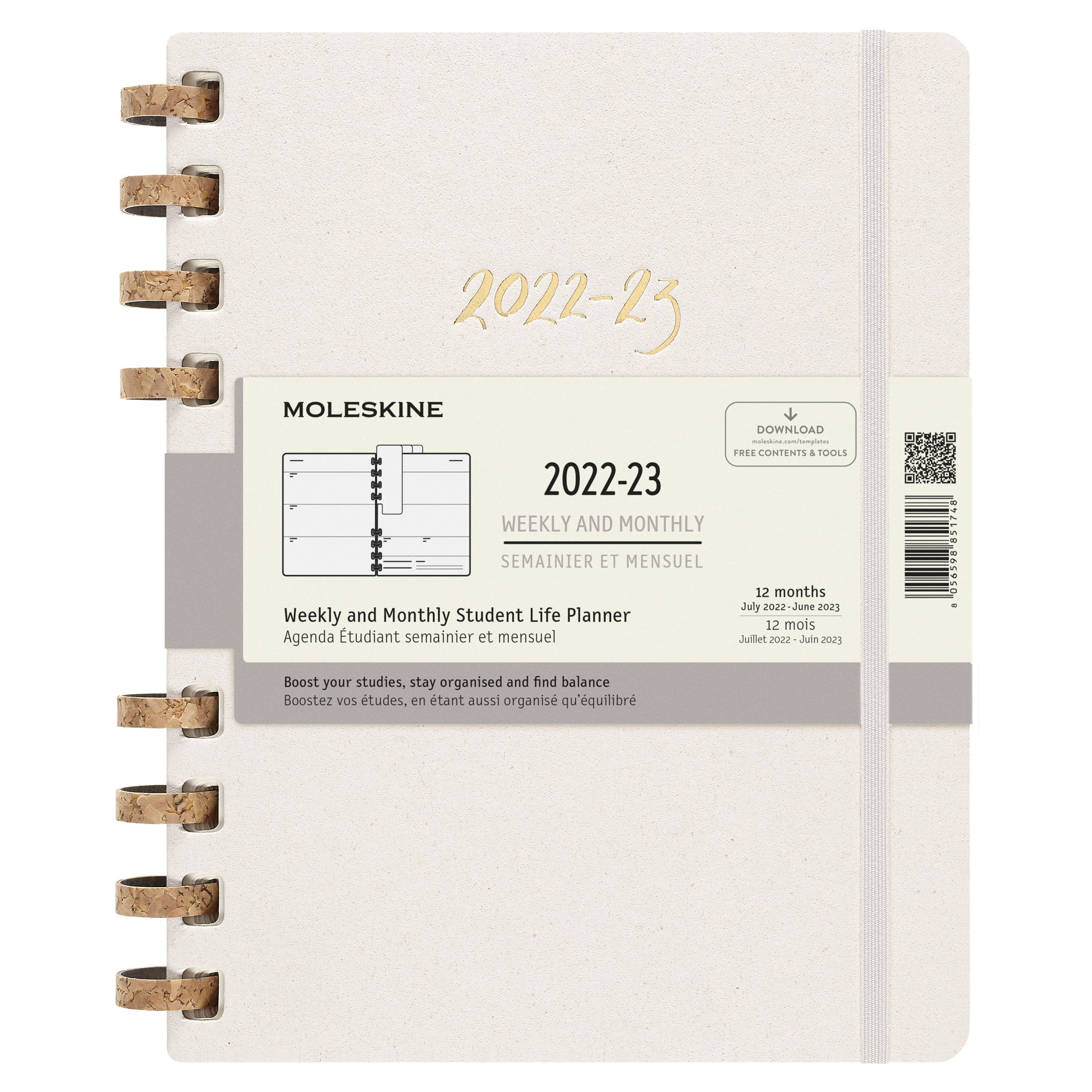 Moleskine 20222023 Spiral Academic Planner, 12M, Extra Large, Remake