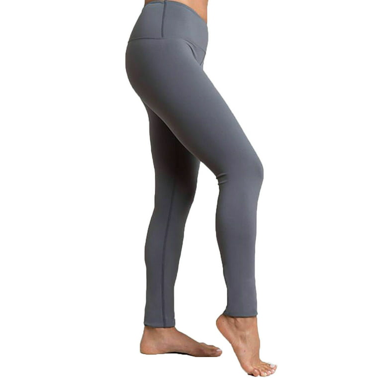 Tanya-B Women's Yoga Long Legging Pants, Grey, Medium 