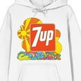thumbnail image 2 of 7UP Colorful Doodle Long Sleeve White Adult Hooded Sweatshirt-3XL, 2 of 4