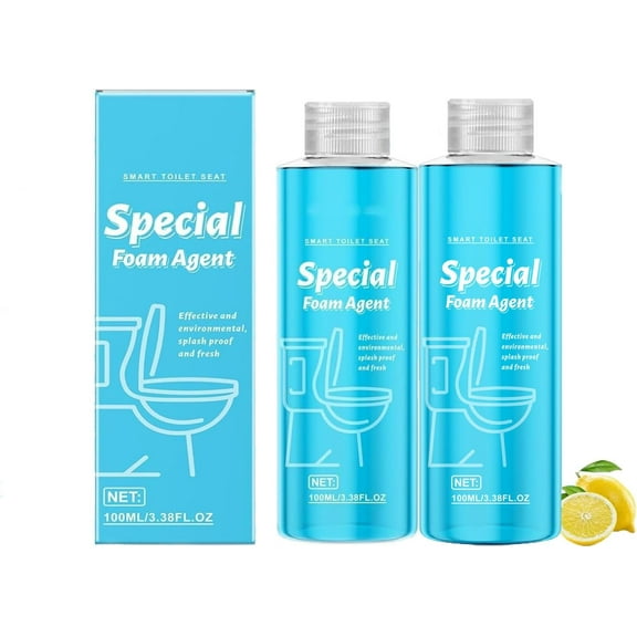 Splash Toilet Cleaner, Foam Shield Smart Toilet Special Foam Agent Toilet Cleaner Powerful Splash Resistant Splash Cleaner Foaming For Toilet Bowl Cleaning, For A Fresh & Comfortable Bathroom (2)TH