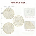 thumbnail image 2 of 3Pcs 12" Gold Wall Decor Metal White Washed Starbursts Radial Plate Wall Art Modern Accent Hanging Wall Home Decorations, 2 of 7