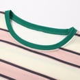 thumbnail image 6 of DHFJKG Womens Tops Striped Color Block Short Sleeve T Shirts Crewneck Casual Loose Fit Basic Tee Shirt Summer Stylish Tops, 6 of 8