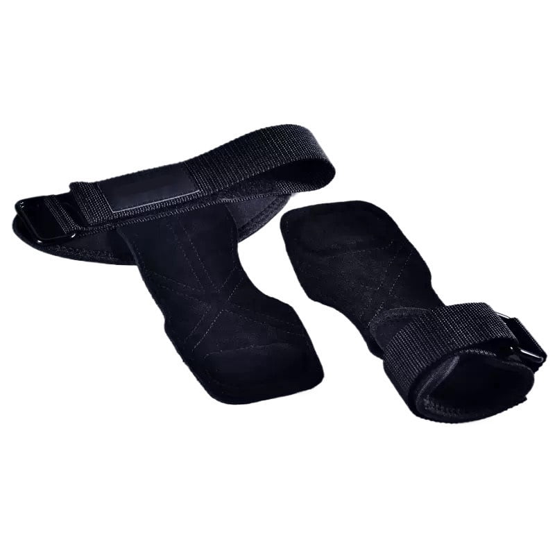 Lifting Wrist Straps Women and Men, Weight Lifting Grips with Cushion Wrist Loop, Double Layer Leather and Storage Pouch, Gym Workout Straps for Deadlift and Powerlifting