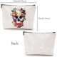 thumbnail image 2 of Bolsas de maquillaje, bolsa de lona para cosméticos, bolsa multiusos, bolsa de transferencia de calor con flor y cremallera de metal, bolsas de sublimación, bolsas para monederos, 2 of 9