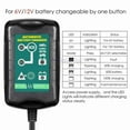YTBW 6V 12V 1.5A Battery Charger Maintainer Car Trickle Charger Sla Wet