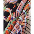 thumbnail image 6 of Women's Striped Print Kaftan Dress Woven V-Neck moomoo House Wear Batwing Sleeve Loose Beach Robe Moroccan Caftan Tunic, 6 of 11