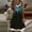 Blue, variant on EGNMCR Summer Dresses Women Trendy Women's Fashion Casual Sleeveless Printing Round Neck Fake Two-Piece Ladies Vest Tank Dress
