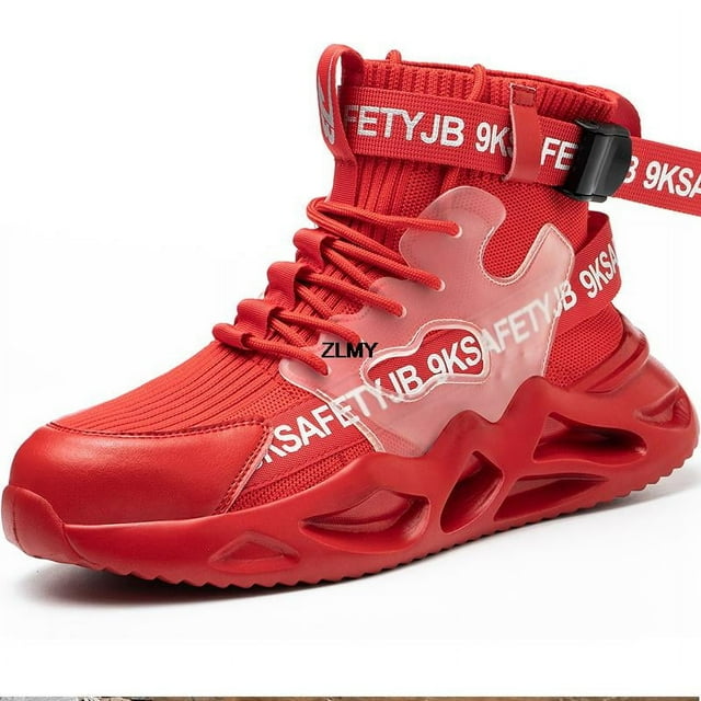 Fashion Safety Shoes Men Steel Toe Work Shoes Puncture Proof Sneaker Man Industrial Work Safety Boots Breathable Protective Boot