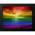 thumbnail image 2 of Olsen, Maggie 18x15 Black Modern Framed Museum Art Print Titled - Rainbow Sunset, 2 of 5