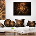 thumbnail image 4 of Designart Green Fractal Flower in Dark - Floral Throw Pillow - 12x20, 4 of 5