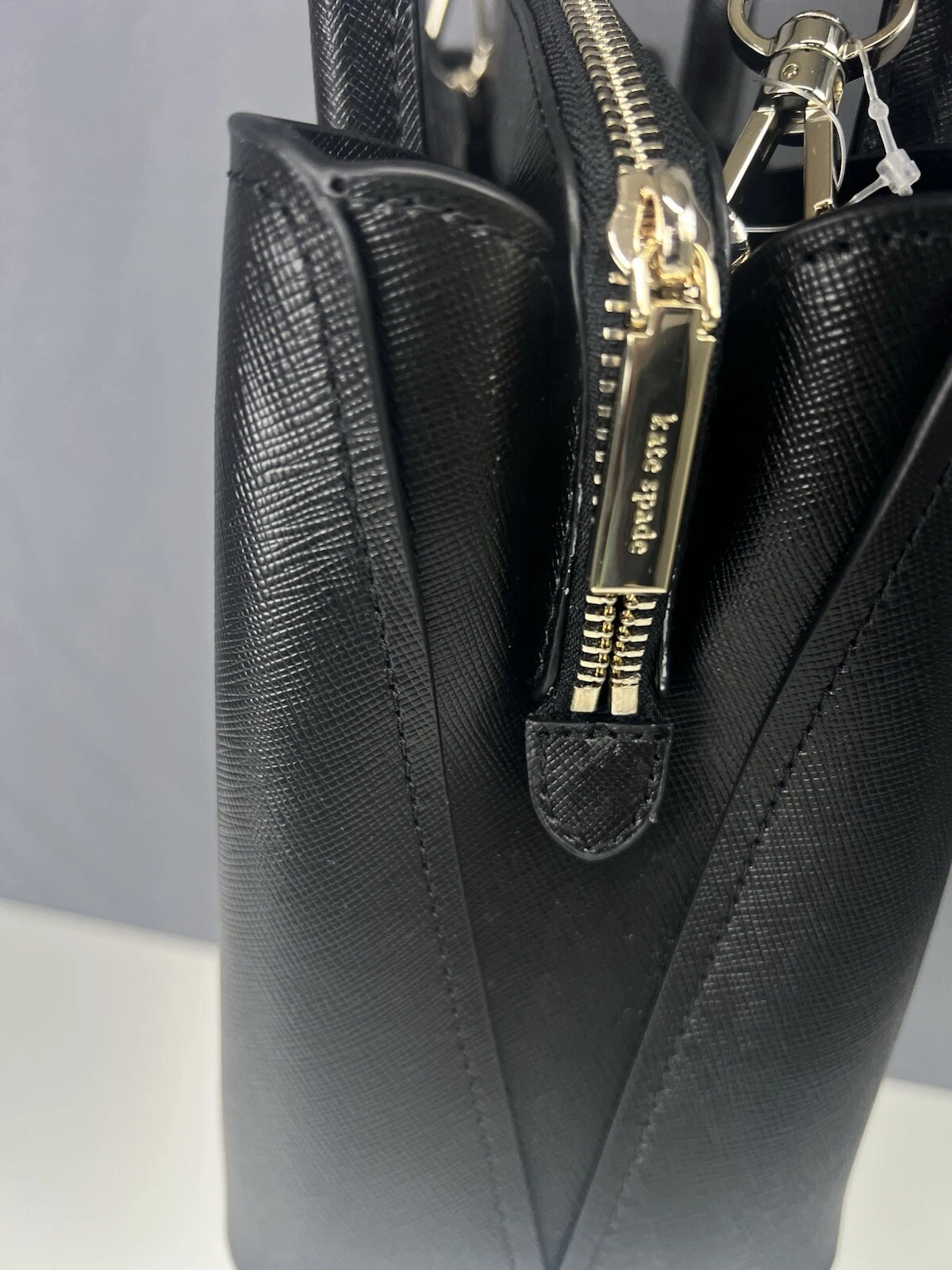 Kate Spade Rory Medium Black Saffiano Leather Satchel