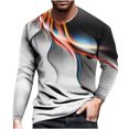 thumbnail image 2 of EQWLJWE Men's Short Sleeve Tee Men Fashion Casual Round Neck Pullover Printing Short Sleeve T Shirt Blouse, 2 of 3