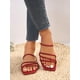 thumbnail image 2 of Women Minimalist Slide Sandals, Elegant Summer Flat Sandals, 2 of 4