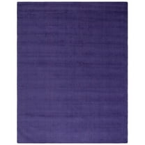 SAFAVIEH Himalaya Rachelle Solid Wool Area Rug, Purple, 8' x 10'