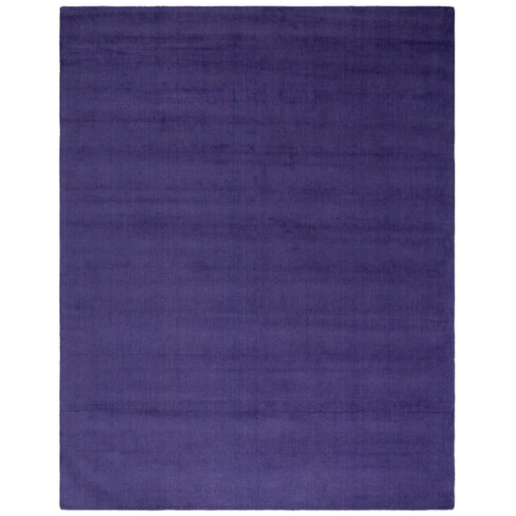 SAFAVIEH Himalaya Rachelle Solid Wool Area Rug, Purple, 8' x 10'