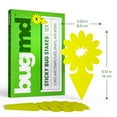 thumbnail image 6 of BugMD Sticky Bug Traps (12 Pack) - Indoor Fruit Fly Killer, Fungus Gnat Killer, Plant Sticky Traps for Bugs, Yellow Sticky Fly Traps for Plants, Gnat for Plants, Odorless, 6 of 7