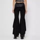 thumbnail image 4 of Pantalones casuales para mujer con diseño acampanado y corte de encaje: ropa cómoda para el día a día, material de encaje, todas las tallas., 4 of 7