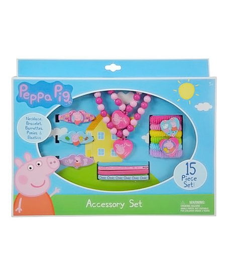peppa pig necklace bracelet set