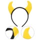 thumbnail image 4 of KAKOWELY Diadema con cuernos de diablo para Halloween, tocado con cuernos de demonio, disfraz de diablo amarillo, disfraz de Halloween, diadema de cosplay para mujeres, hombres y niñas, 4 of 4