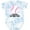 Tie Dye Blue, variant on Inktastic Future Softball Star Sports Girls Baby Bodysuit