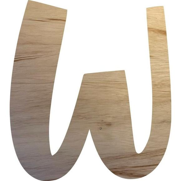 Lettre en Bois (L) Artisanat Non Fini, Lettre en Bois Alphabet de 8 Pieds' de Haut Bricolage, Police Paintbale Icebold