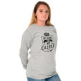 thumbnail image 5 of My Home My Castle Royalty King Queen Women's Long Sleeve T Shirt Brisco Brands S, 5 of 6
