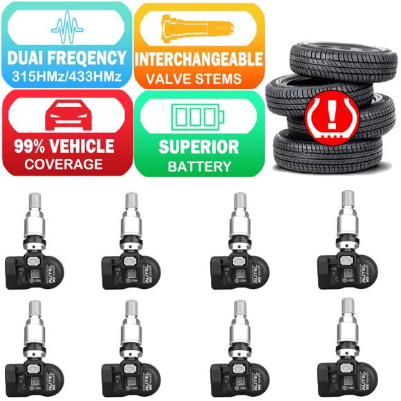 Sensores TPMS Autel MX Sensor 8 unidades Doble Frecuencia 315MHz y 433MHz