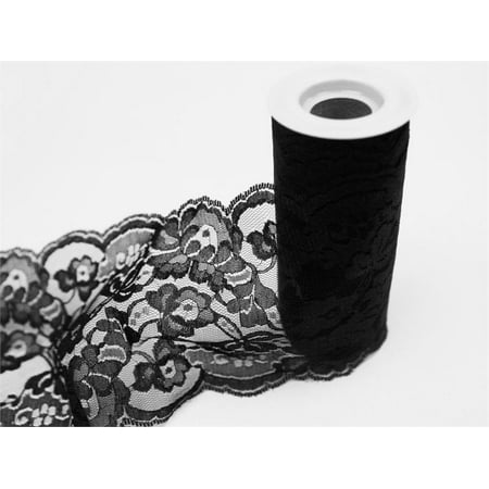 BalsaCircle 5.5" x 10 yards Wedding Lace Tulle Roll - Crafts Sewing Wedding Party Draping DIY Decorations Wholesale