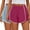 Hot Pink, variant on Diufon 2pc Sweatshorts for Women Summer Elastic High Waist Yoga Shorts Casual Color Block Shorts