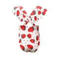 thumbnail image 3 of Shldybc Toddler Baby Kids Girls Ruffles Strawberry Printed One-Piece Swimsuit Swimwear, 3 of 7