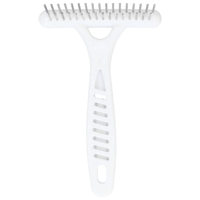 Pet Rake, Ergonomic Metal PP Plastic Dog Deshedding Rake For Pet