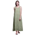 thumbnail image 1 of Bimba Robe de Nuit Maxi en Rayonne pour Femmes, Imprimée, Sans Manches, Robe de Nuit Maxi - TG, 1 of 5