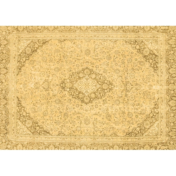 Ahgly Company Indoor Rectangle Abstract Brown Modern Area Rugs, 2' x 3'