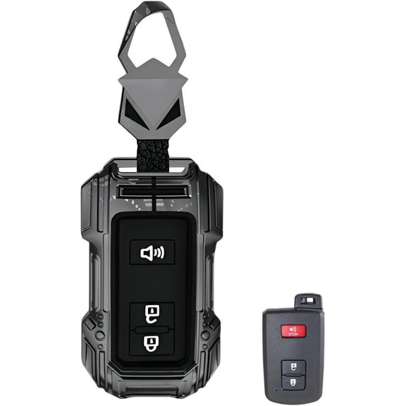 Key Fob Cover Compatible with Toyota Tacoma Highlander 2021-2026 Keychain Case Holder Protector,1