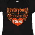 thumbnail image 4 of Inktastic Everyone is Thankful for Me with Heart and Leaves Boys or Girls Baby Bodysuit, 4 of 5