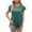 Green, variant on Fesfesfes T Shirt for Womens Fashion Print Tops Short Sleeve Out Blouse Funny Round Neck T-Shirt Tops Womens Tees M(US:6)