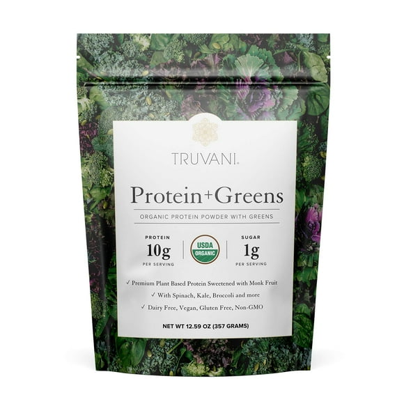 Proteína en polvo Truvani Protein + Greens Vegano Orgánico 300 g
