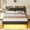 RB Full, variant on Hexmn Full Size Metal Smart Bed Frame with Upholstered Headboard, LED Lights, USB Ports and Outlets, Storage Shelves & Underbed