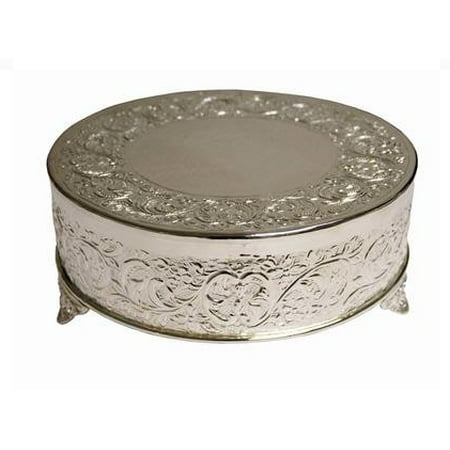 12 Inch Round Cake Plate - BalsaCircle Silver 14
