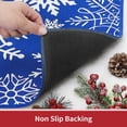 thumbnail image 4 of Christmas Doormats 20 x 32 mas Decorative Front Door Mat Outdoor Indoor Doormat Non-Skid Welcome Small Area Rug Washable Floor Mats for Bedroom Living Room Kitchen Nursery, 20" x 32" Blue, 4 of 6