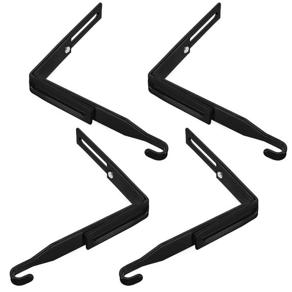 4pcs Over Door Cabinet Hook Metal Adjustable Door Hanging Hook Organizer Door Mirror Hooks