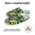 thumbnail image 6 of Goofa Football Doodle Print Womens Mens Cotton Lightweight House Slippers , Washable Home Slippers,Indoor Comfy Bedroom Cozy Slippers-40/41, 6 of 7