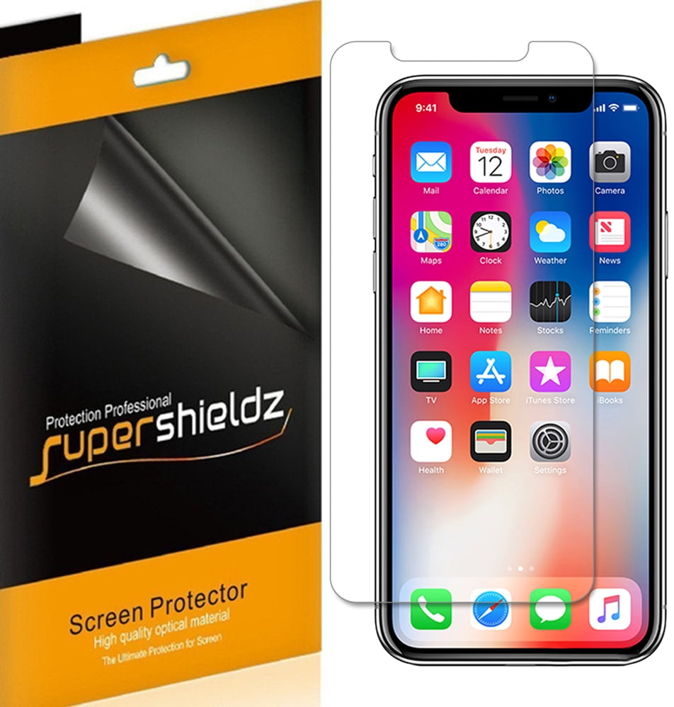 [6Pack] Supershieldz for Apple iPhone X Screen Protector, AntiGlare