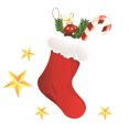 thumbnail image 3 of Christmas Static Sticker Fridge Window PVC Decal Home Office static sticker; Christmas static Shop Self-adhesive Decoration, Christmas Sock, 3 of 8