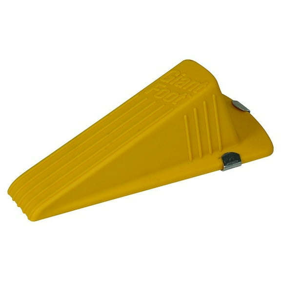 Giant Foot Doorstop, Magnetic, Yellow
