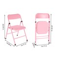 Your Zone Juvenile Resin Folding Chair in Pink for Children 2 Years & over