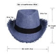 thumbnail image 3 of Breathable Summer Sun Hat With Wide Brim Fedora Style For Outdoor Travel And Beach Comfort Lightweight UPF, 3 of 5