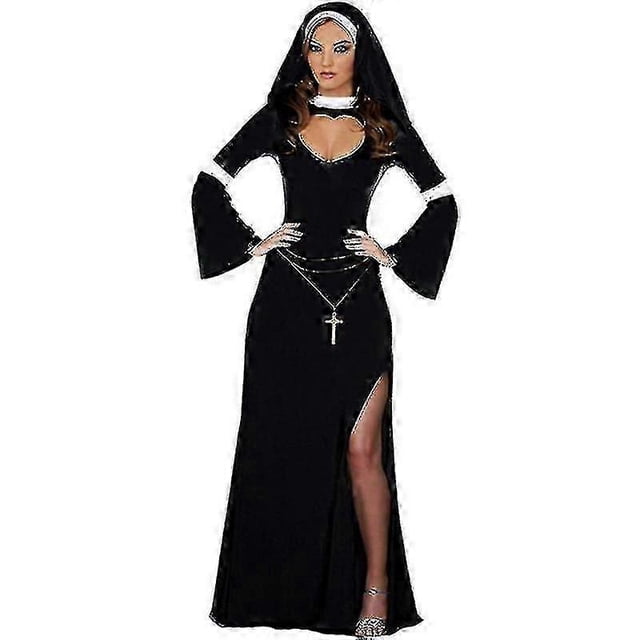 Sexy Nun Costume - Naughty Halloween Fancy Nun Dress Costume For WomenZZ18