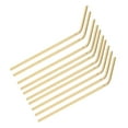 thumbnail image 1 of S SERENABLE 10 PCS Food-Grade 304 Stainless Steel Drinking Straw Reusable 21cm Curved - Easy, 1 of 9